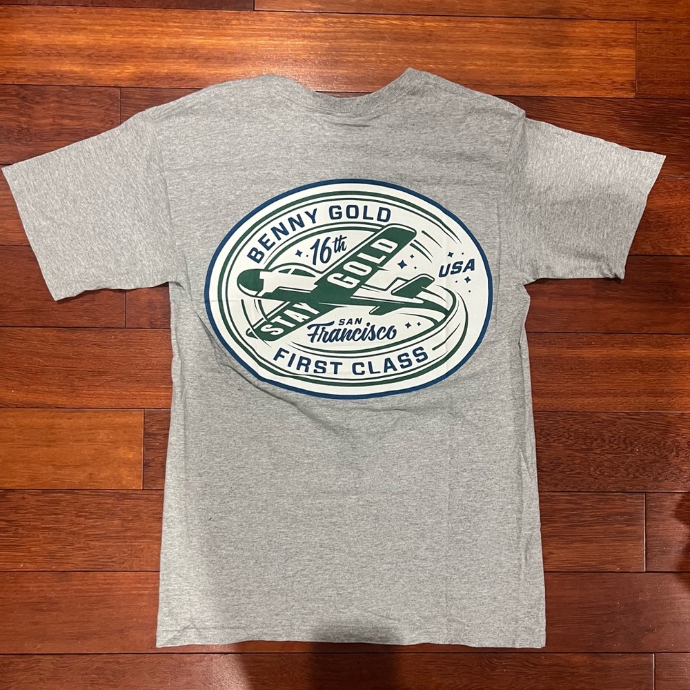 Benny Gold San Francisco First Class Stay Golden T-shirt Sz. S